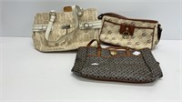 (2) Etienne Aigner purses, conditions as shown,