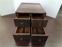 Vintage wood file cabinet
