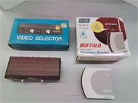 Buffalo wireless router and video selector