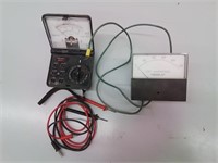 DC amperes and AC/DC volt meter