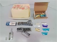 Staplers, staples and miscellaneous