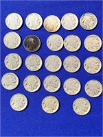 (23) Buffalo/Indian Head Nickels w/ Dates