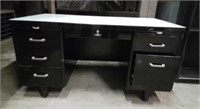 Metal file cabinet/desk