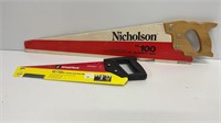 Nicholson 26’’ #100 economy saw and GreatNeck