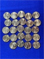 (24) John Adams Presidential 1$ Coins