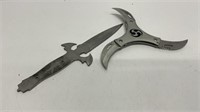 Ninja cyclone glaive and winged knife without