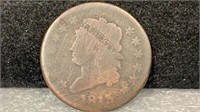 1813 Large Cent, scratches on Reverse