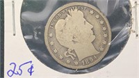 1894 Silver Barber Quarter