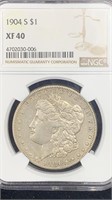 1904-S NGC XF40 Silver Morgan Dollar