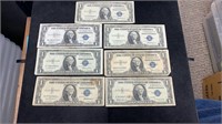 Currency: (7) 1935 $1 Silver Certificate Notes