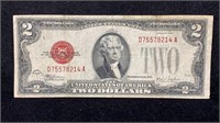 Currency: 1928-F $2 Red Seal United States Note