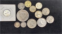 (13) Silver US Coins, $3.20 FV