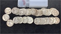 Roll of (40) Silver Washington Quarters