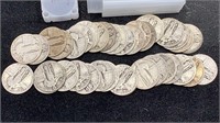Roll of (40) Silver Standing Liberty Quarters
