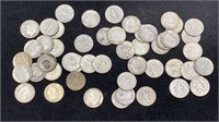 (50) Silver Roosevelt Dimes