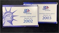 2002-S, 2003-S US Proof (2) Sets