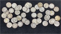 (50) Silver Mercury Dimes