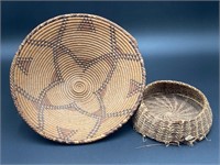 Handmade Apache Basket & Pine Needle Basket