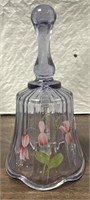 6.5IN. FENTON GLASS BELL TRANSPARENT