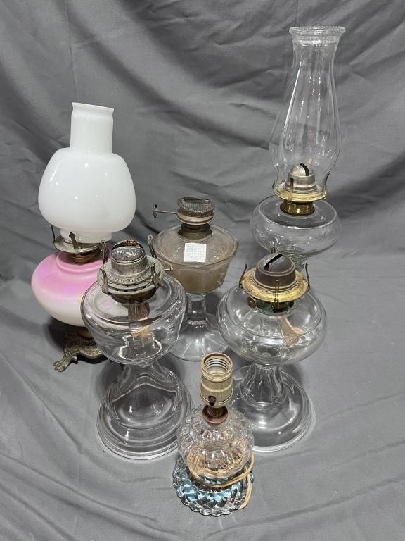 5 Vintage Kerosine Lanterns