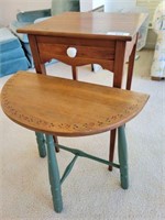 TWO ACCENT TABLES