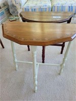 TWO HALF MOON ACCENT TABLES
