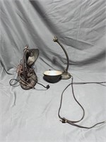 2 Antique Desk Lamps
