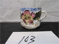 Embellished Cup w/handle