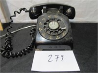 Vintage black rotary phone