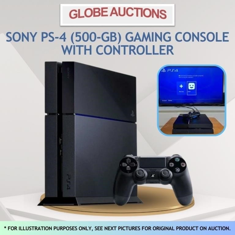 SONY PS-4 (500-GB) GAMING CONSOLE WITH CONTROLLER