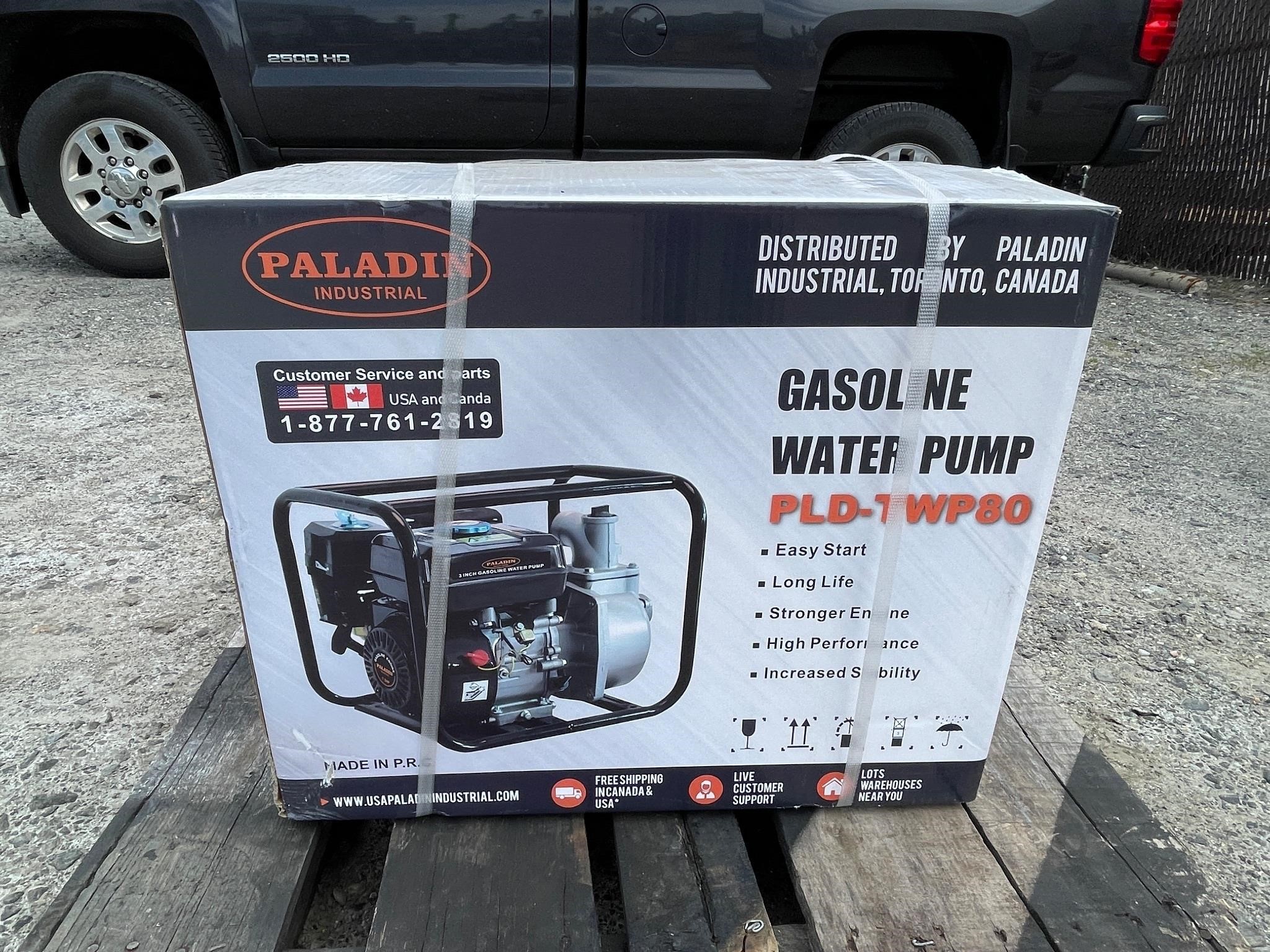 New Paladin Gasoline PLD-TWP80 Trash Pump (C497)