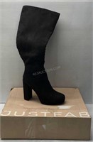 Sz 8.5 Ladies Justfab Heeled Boots - NEW