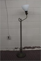 Metal floor lamp, 55.5"H, untested