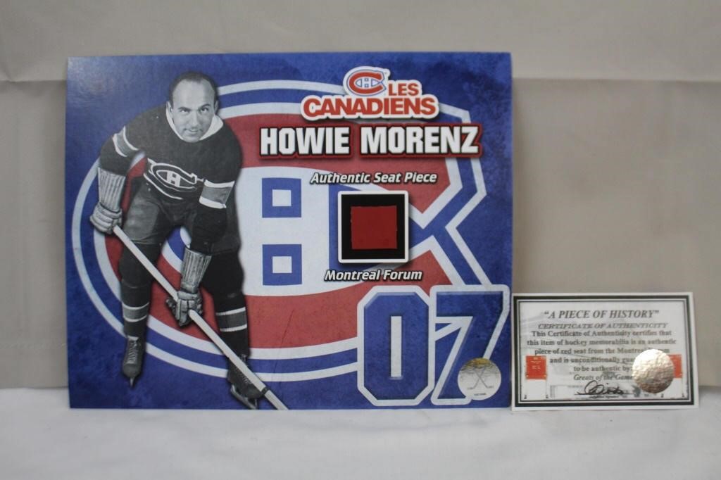 Montreal Canadians "Howie Morenz" memorabilia