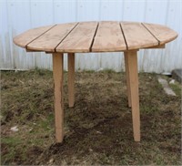 Wood patio table 36 X 24"H