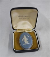 Wedgwood blue  jasper ware"Dancing Lady" brooch
