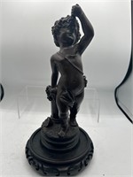 Metal or bronze cherub statue