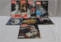 Eight Life magazines, 1950, 1952, 1963, 1965