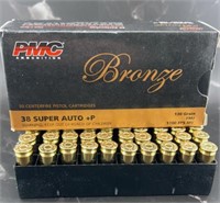 PMC Ammunition- 38 Super Auto +P - 50 Rounds