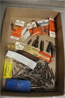 Assorted drill & router bits, torch tips