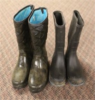 Womens size 6 & 7 rubber boots