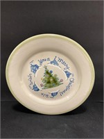 Louisville stoneware Christmas plate