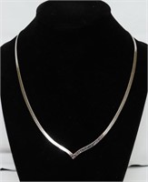 STERLING SILVER FLAT NECKLACE