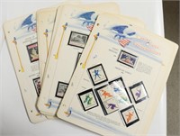 49 SHEETS OF US COMMEMORATIVES STAMPS