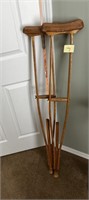 Old Wooden Crutches