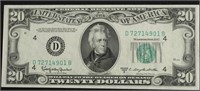 1950 D CHOICE BU 20 $ FEDERAL RESERVE NOTE