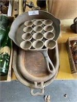 4 Pieces Vintage Iron Cookware