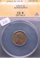 1923 ANAX VG 8 LINCOLN CENT