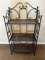 Wicker & Metal Shelf