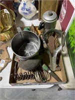 Box of Vintage Kitchen Collectibles